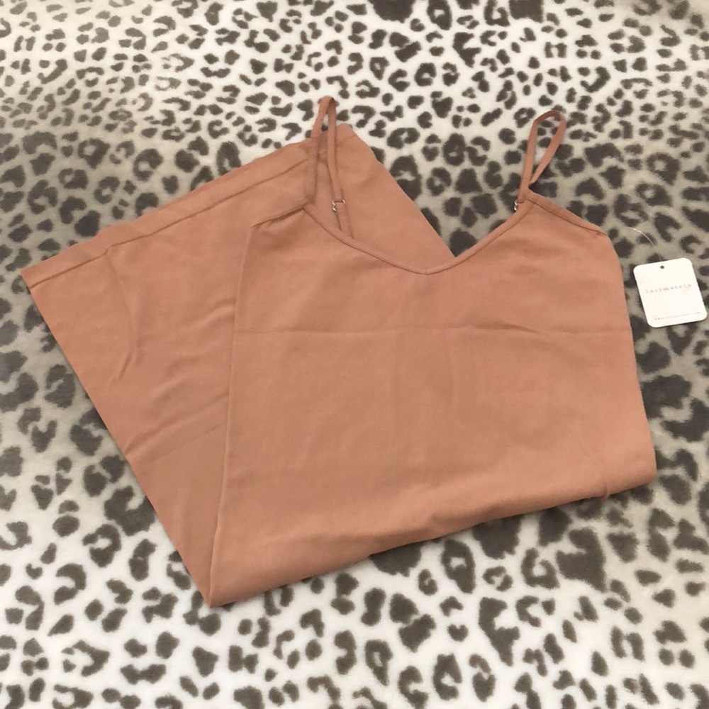 Free People Seamless Mini Slip Dress in Iced Chai Size XS/S - Picture 6 of 13